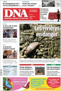 Portada de Les Dernières Nouvelles d'Alsace (Francia)