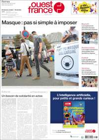 Portada de Ouest France (Francia)