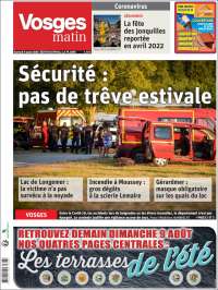 Portada de Vosges Matin (Francia)