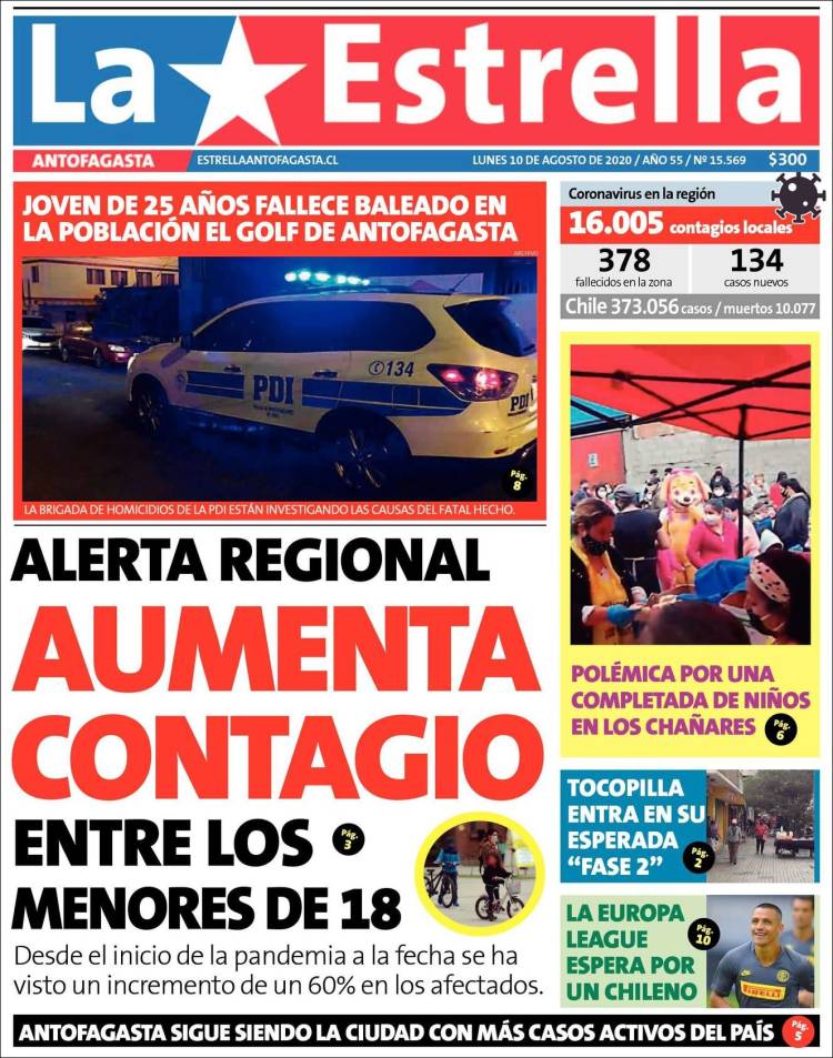 Portada de La Estrella del Norte (Chile)