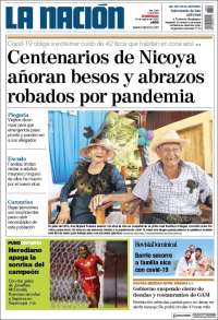 Portada de La Nación - Costa Rica (Costa Rica)