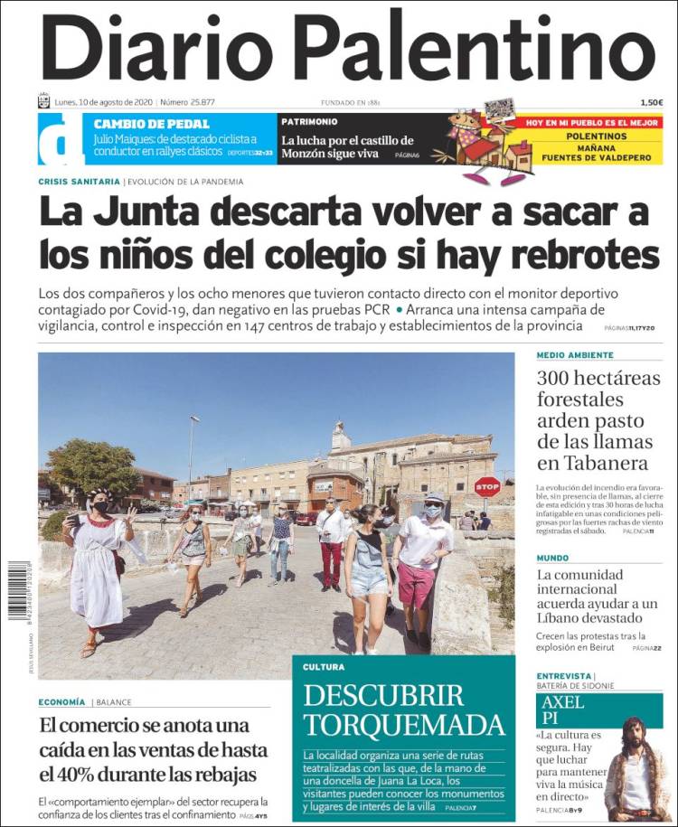 Portada de Diario Palentino (Espa&ntilde;a)
