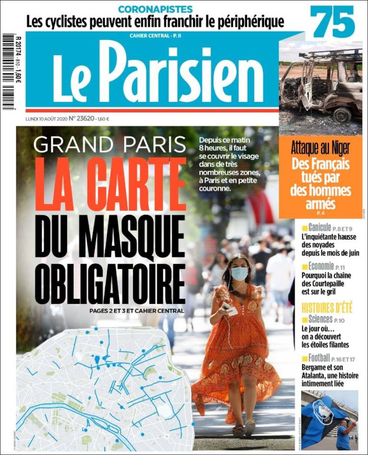 Portada de Le Parisien (Francia)