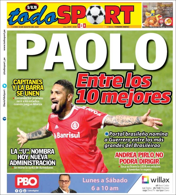 Portada de TodoSport (Perú)