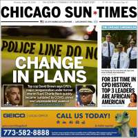 Portada de Chicago Sun-Times (USA)