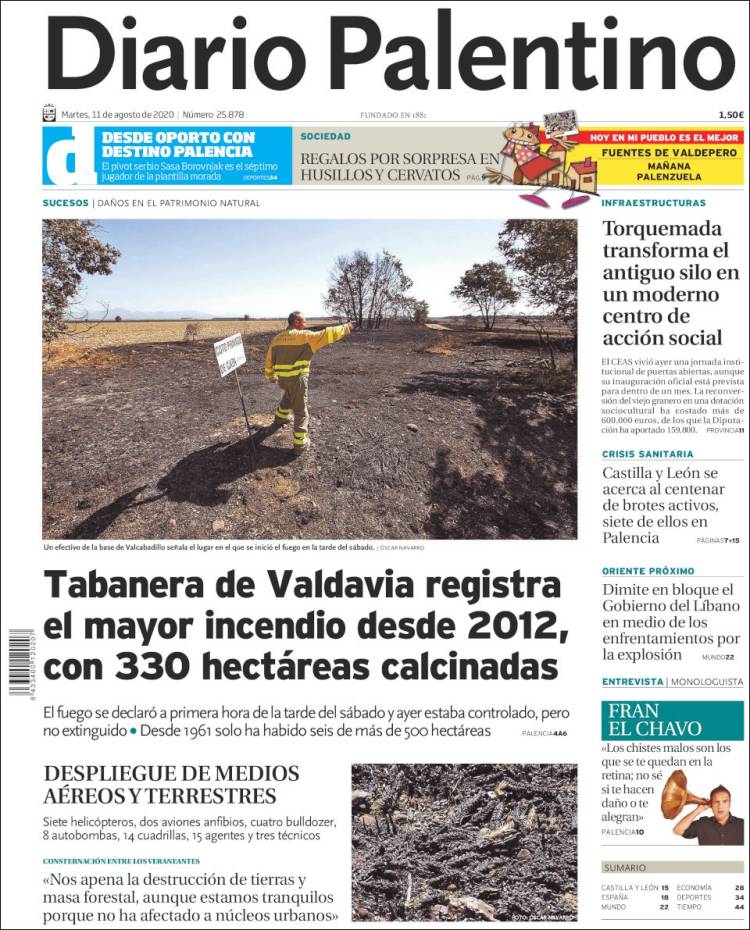 Portada de Diario Palentino (Espa&ntilde;a)