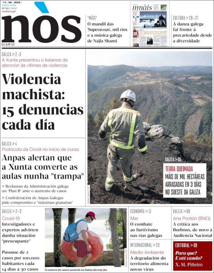 Portada de Nòs Diario (Espa&ntilde;a)