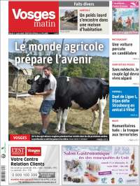 Portada de Vosges Matin (Francia)