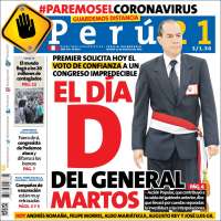Portada de Perú 21 (Perú)