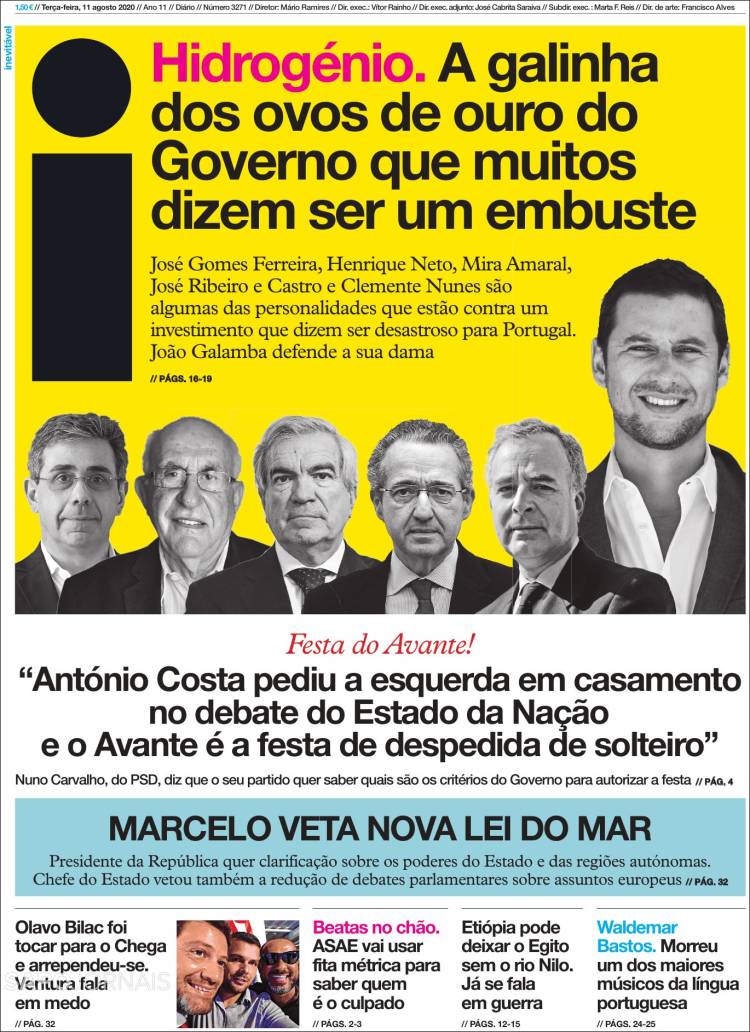 Portada de I - informação (Portugal)