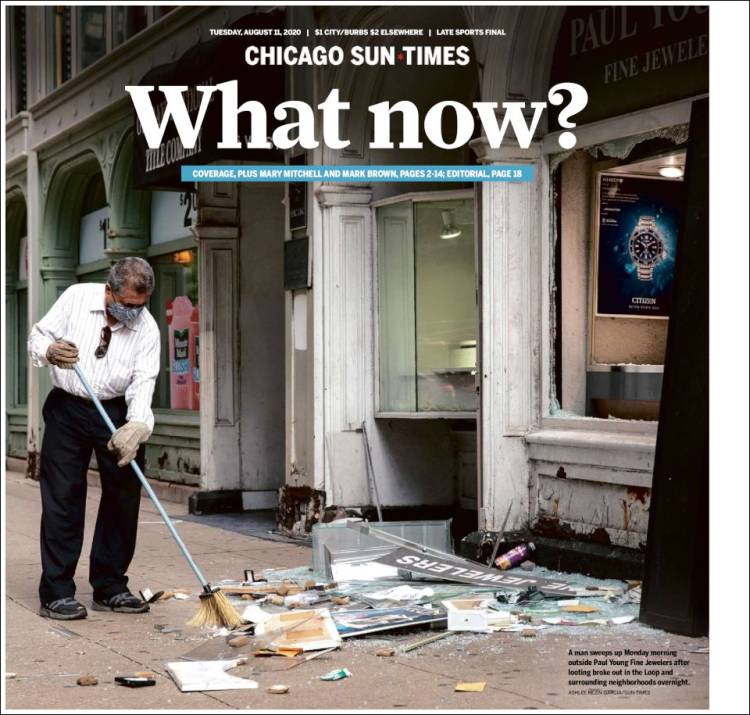 Portada de Chicago Sun-Times (USA)