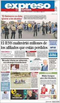 Portada de Expreso (Ecuador)