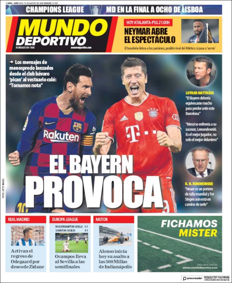 Portada de El Mundo Deportivo (Espa&ntilde;a)