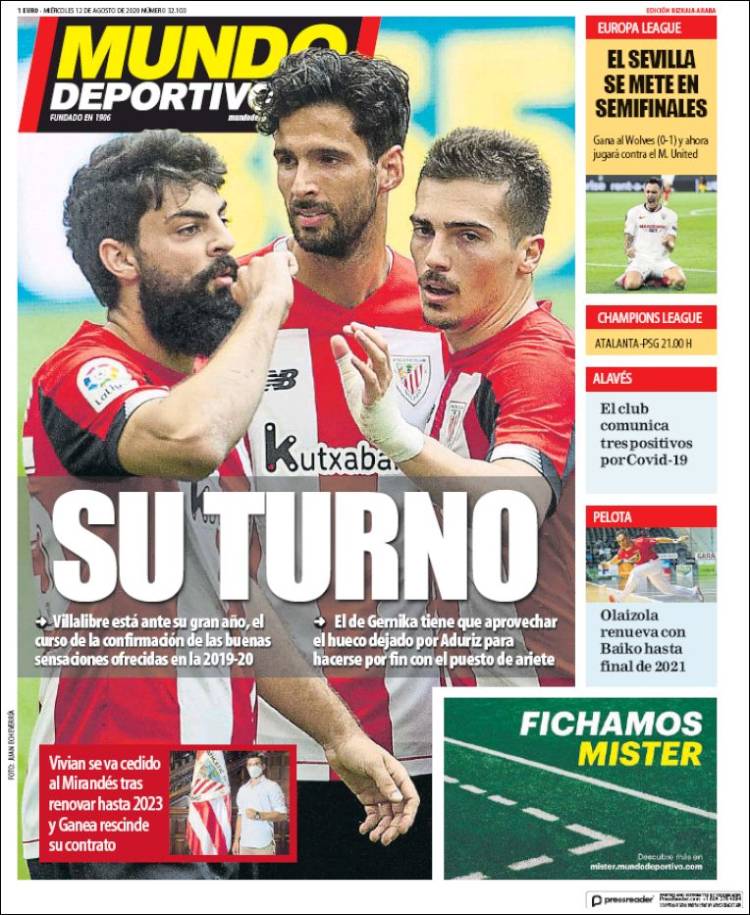 Portada de Mundo Deportivo Bizkaia (Espa&ntilde;a)