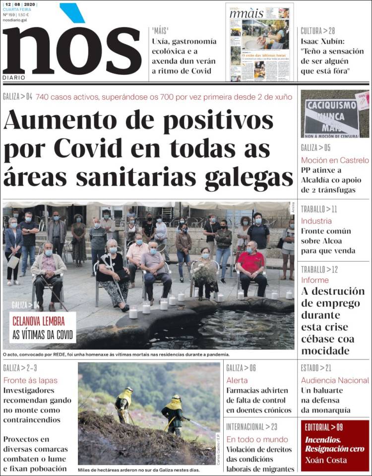 Portada de Nòs Diario (Espa&ntilde;a)