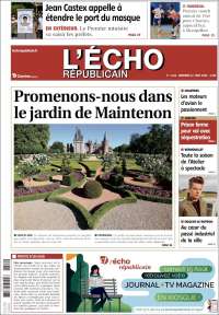 Portada de L'Echo Républicain (Francia)