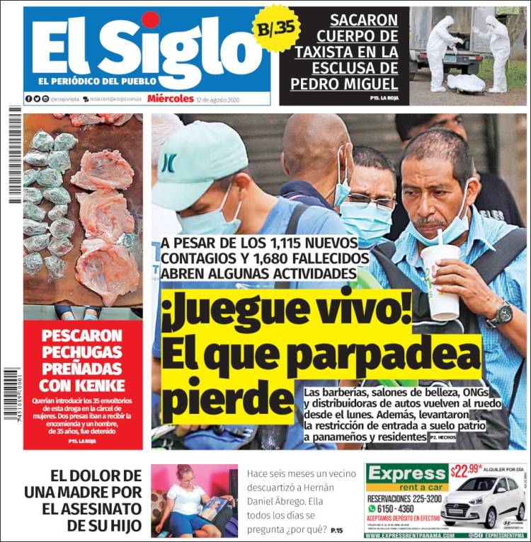 Portada de El Siglo (Panam&aacute;)