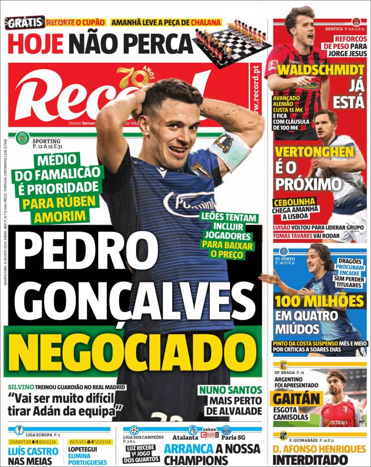Portada de Record (Portugal)