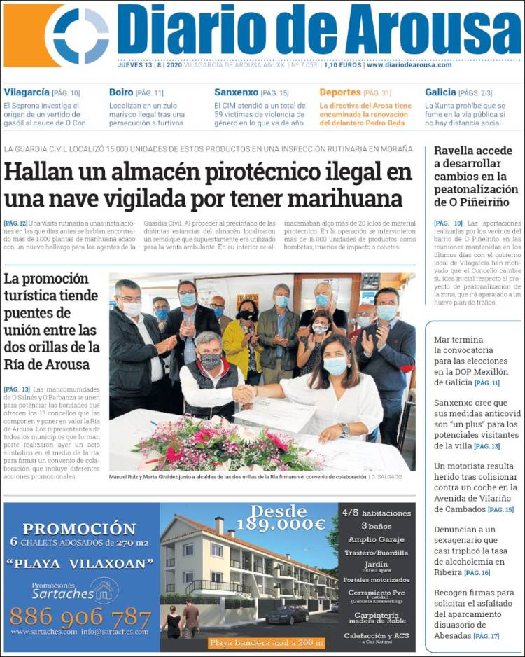 Portada de Diario de Arousa (España)