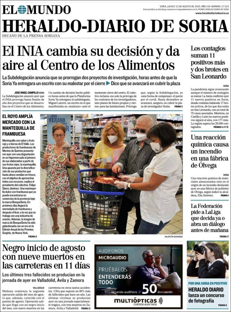 Portada de Diario de Soria (Spain)