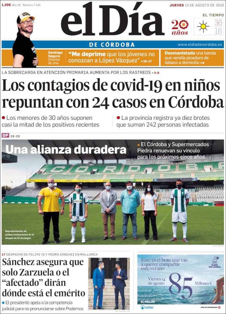 Portada de El Día de Córdoba (Spain)