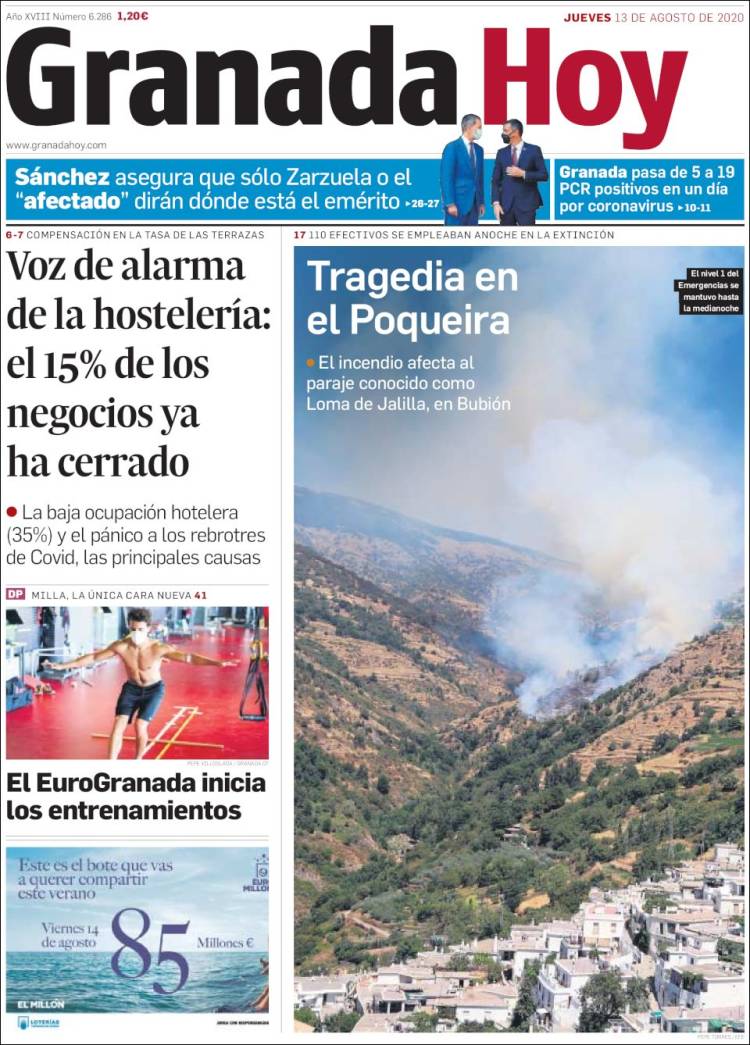 Portada de Granada Hoy (España)