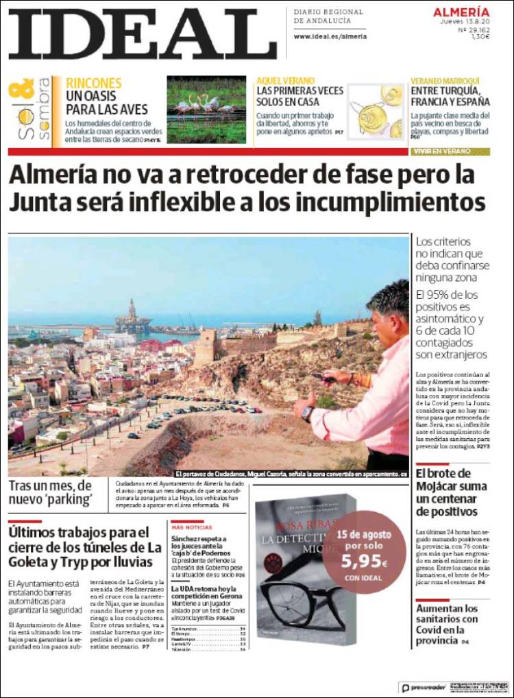 Portada de Ideal Almeria (Spain)