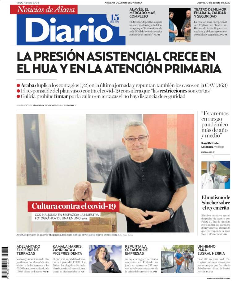 Portada de Noticias de Álava (Spain)