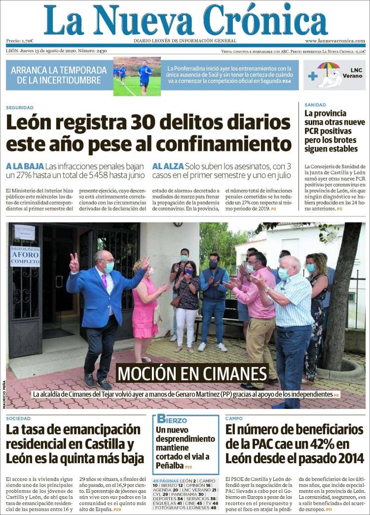 Portada de La Nueva Crónica (Spain)