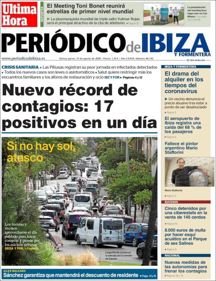 Portada de Periódico de Ibiza (Spain)