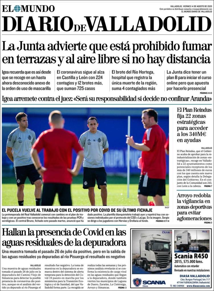 Portada de Diario de Valladolid (Espa&ntilde;a)