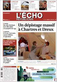 Portada de L'Echo Républicain (Francia)