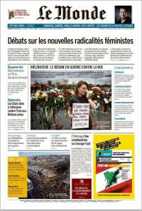 Portada de Le Monde (Francia)