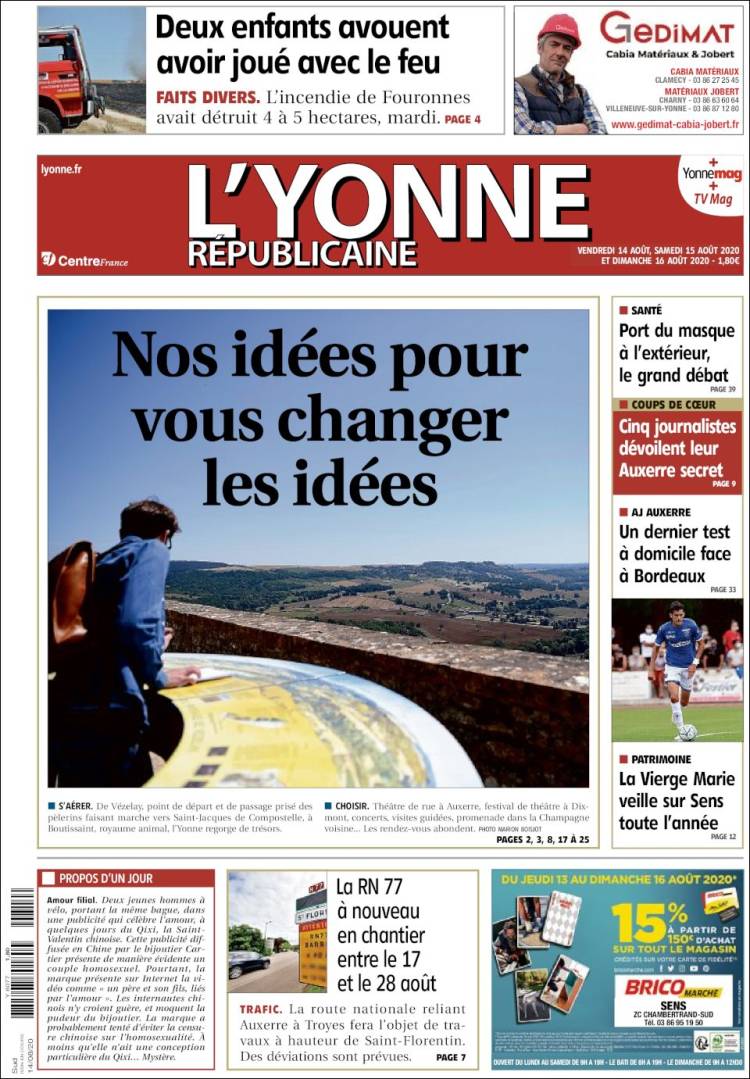 Portada de L'Yonne-Républicaine (Francia)