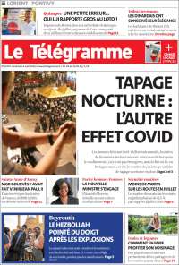 Portada de Télégramme (Francia)