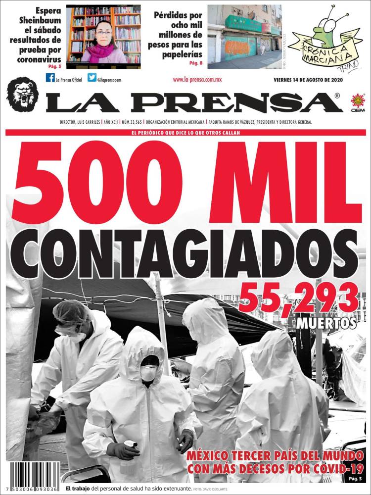 Portada de La Prensa (Mexico)