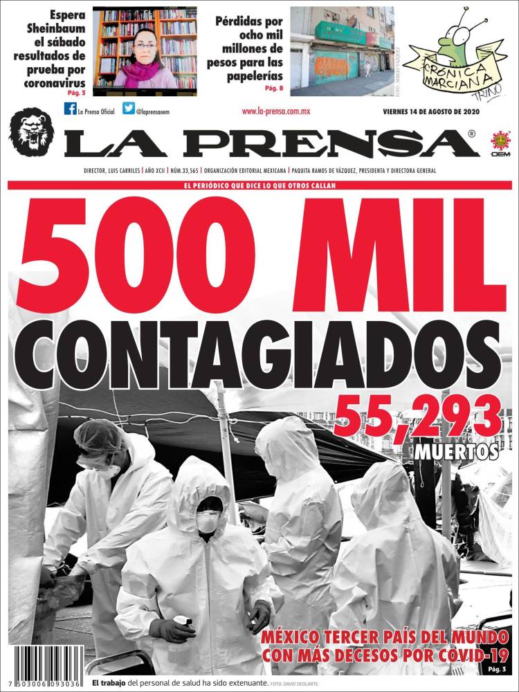 Portada de La Prensa (México)