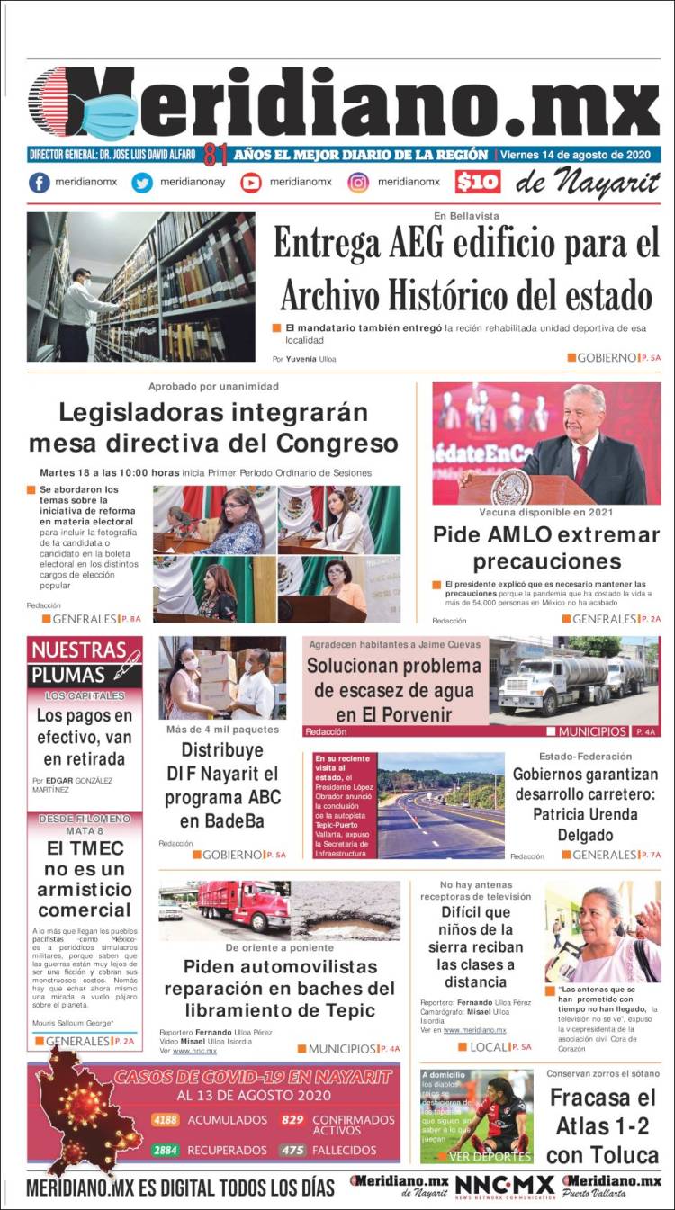 Portada de Meridiano (Mexico)