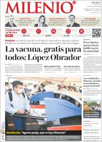 Portada de Milenio - Tamaulipas (México)