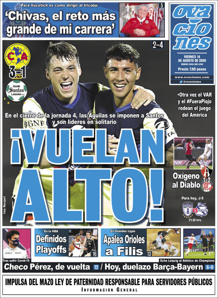 Portada de Ovaciones (Mexico)