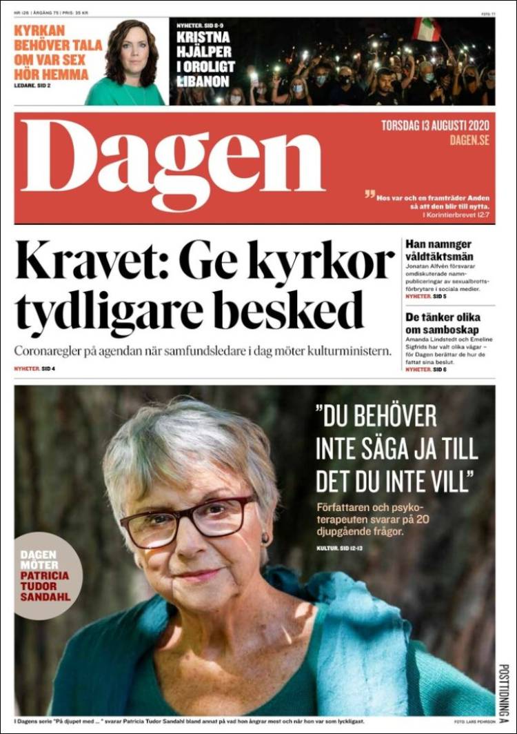 Portada de Dagen (Suecia)