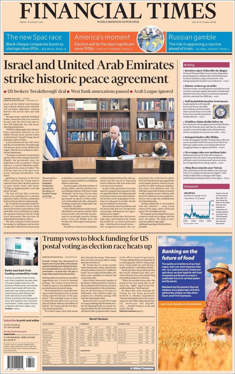 Portada de Financial Times - USA (USA)