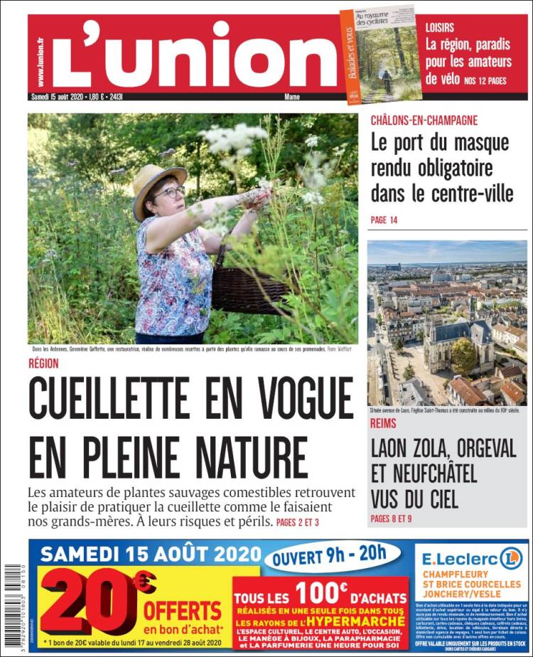 Portada de L'Union (Francia)