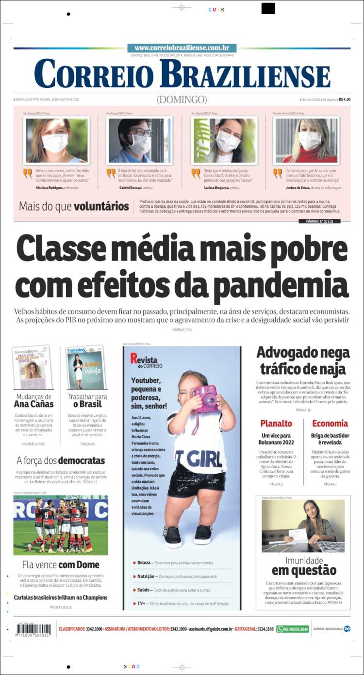 Portada de Correio Braziliense (Brasil)