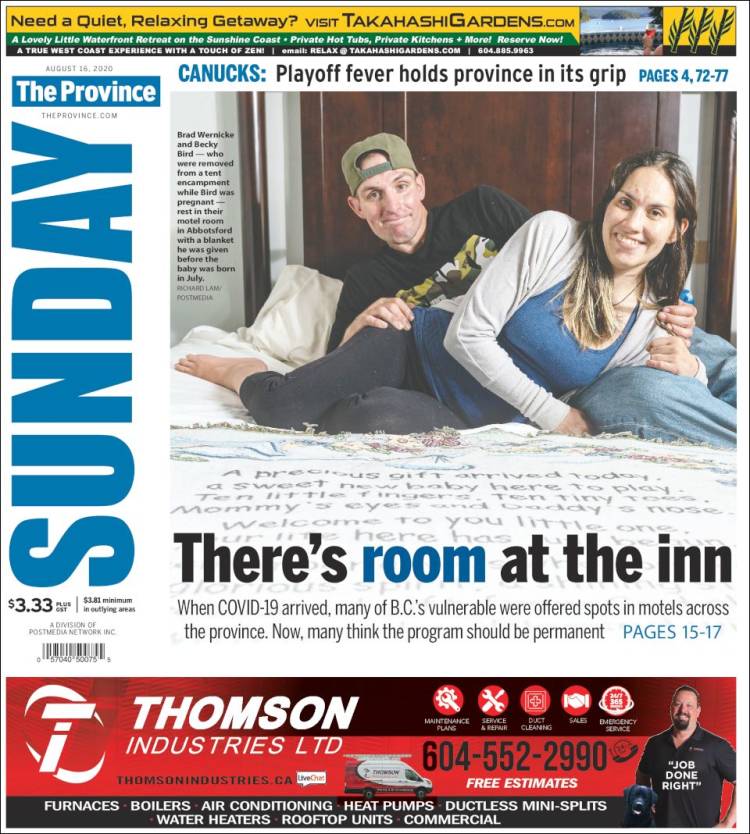 Portada de The Province (Canada)