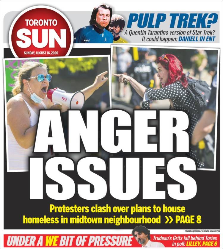 Portada de The Toronto Sun (Canada)