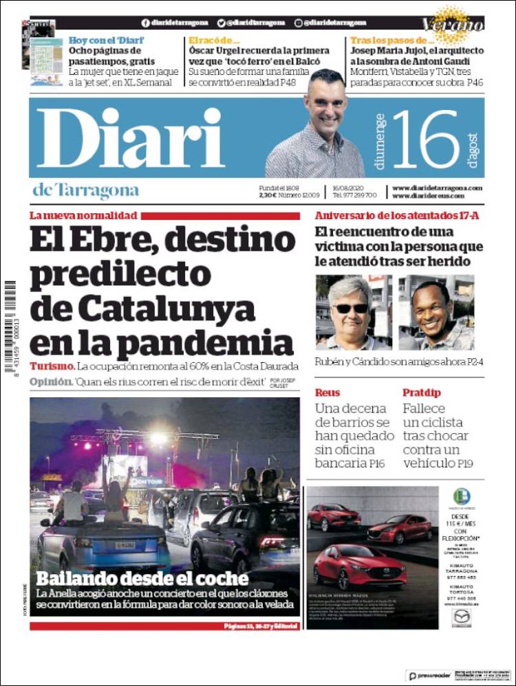 Portada de Diari de Tarragona (Espa&ntilde;a)