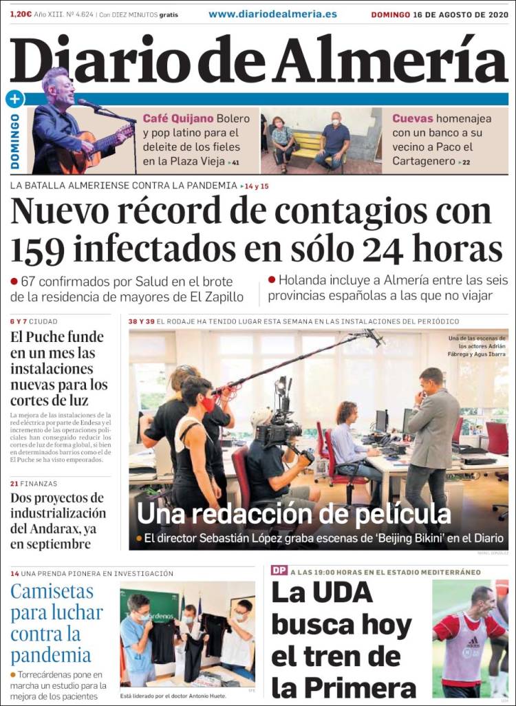 Portada de Diario de Almería (Espa&ntilde;a)