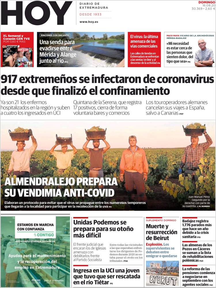 Portada de Hoy - Badajoz (Espa&ntilde;a)