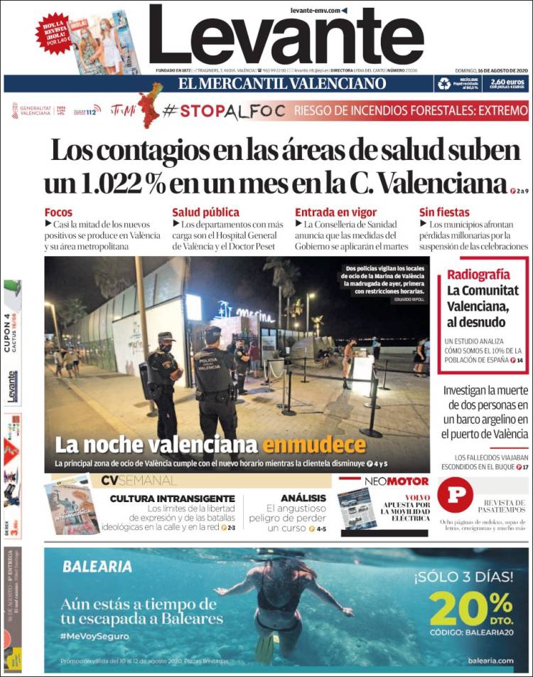 Portada de Levante (Espa&ntilde;a)